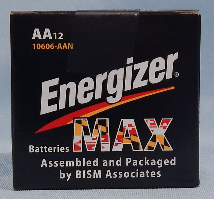 double A batteries - Energizer Max packaged by BISM